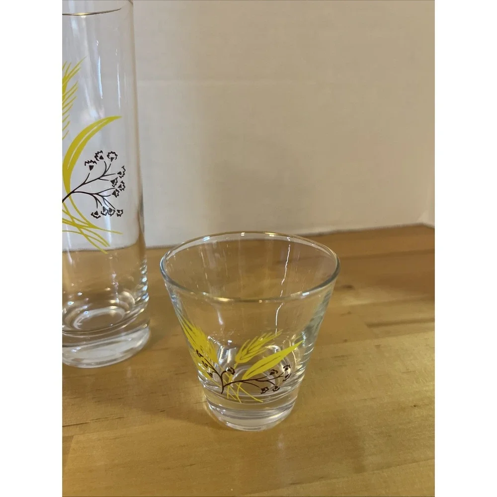 Vintage 3 Pc Century Service Autumn Gold Glasses